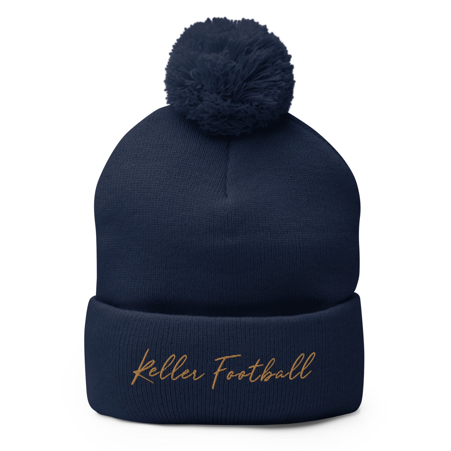 Keller Football Pom-Pom Beanie