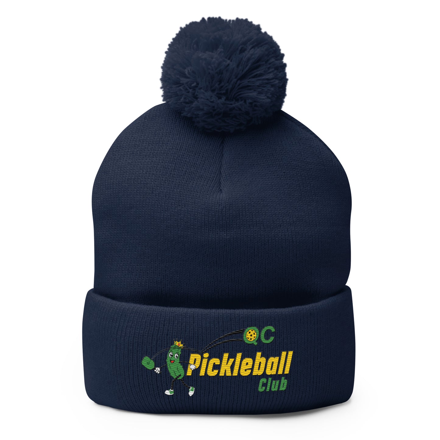 QC Pickleball Pom-Pom Beanie