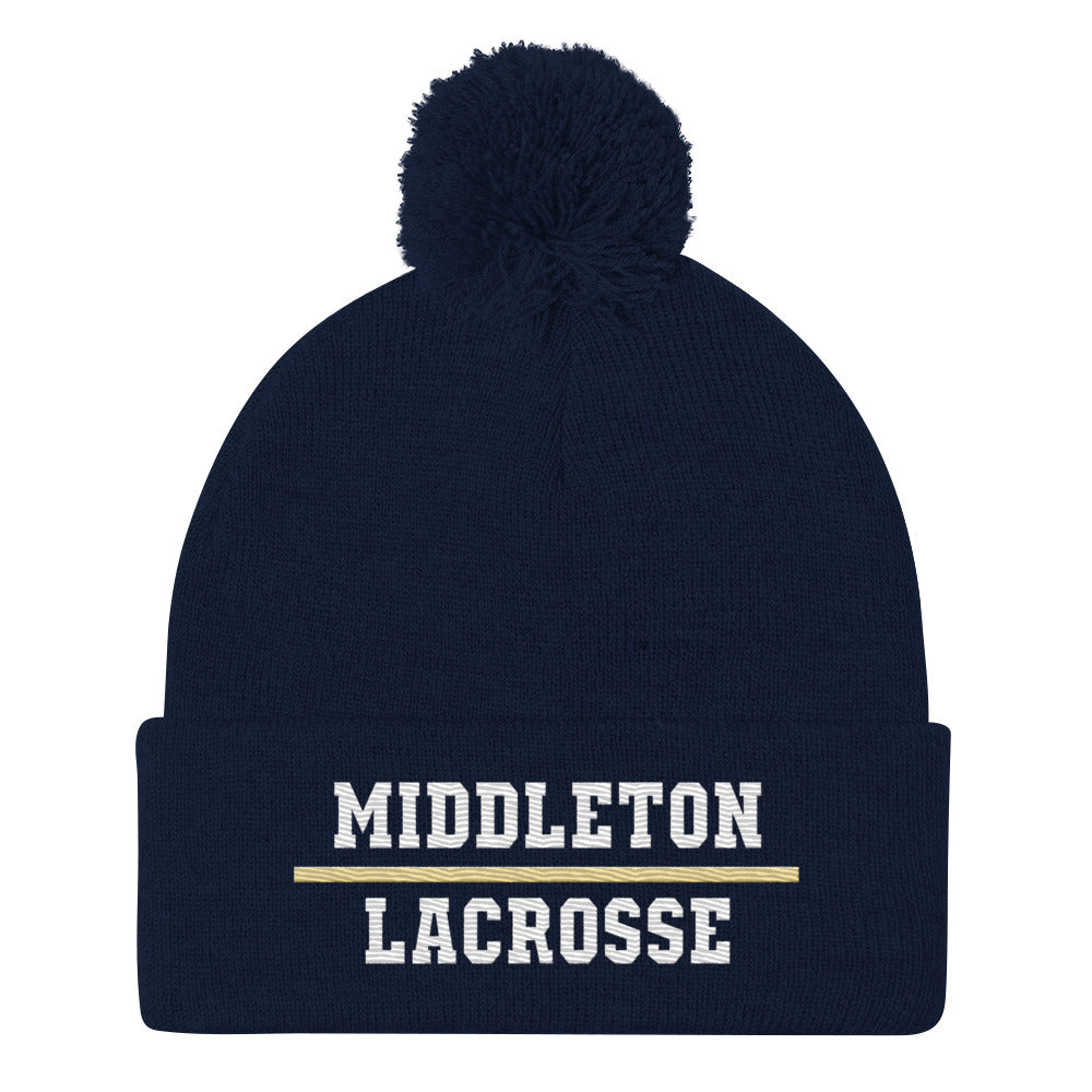 Middleton Lacrosse Corner Pom Pom Beanie