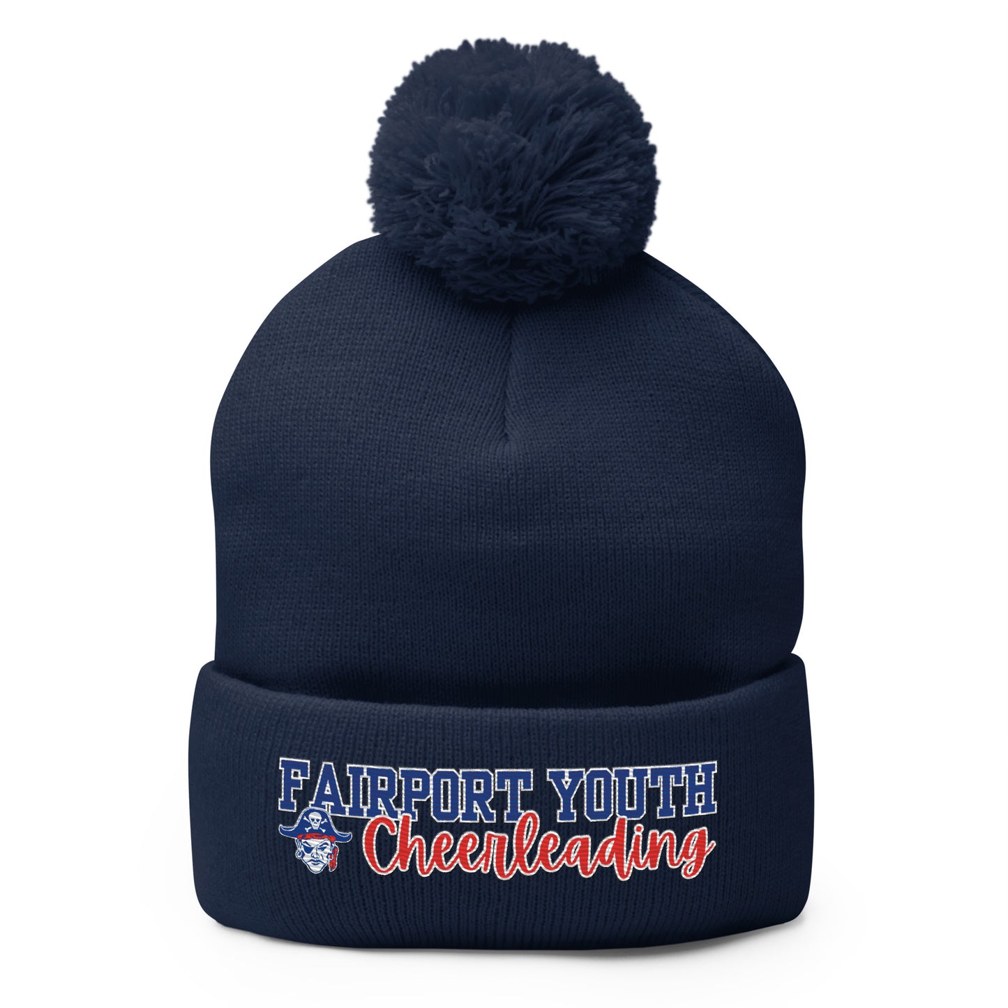 Fairport Football and Cheer Pom Pom Beanie