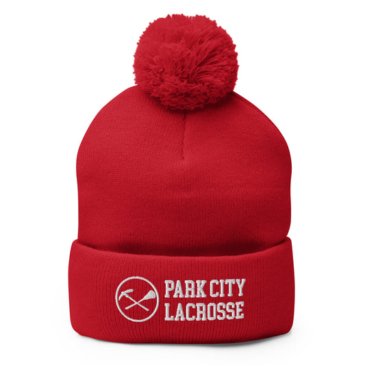 PCHS Girls Lacrosse Pom-Pom Beanie