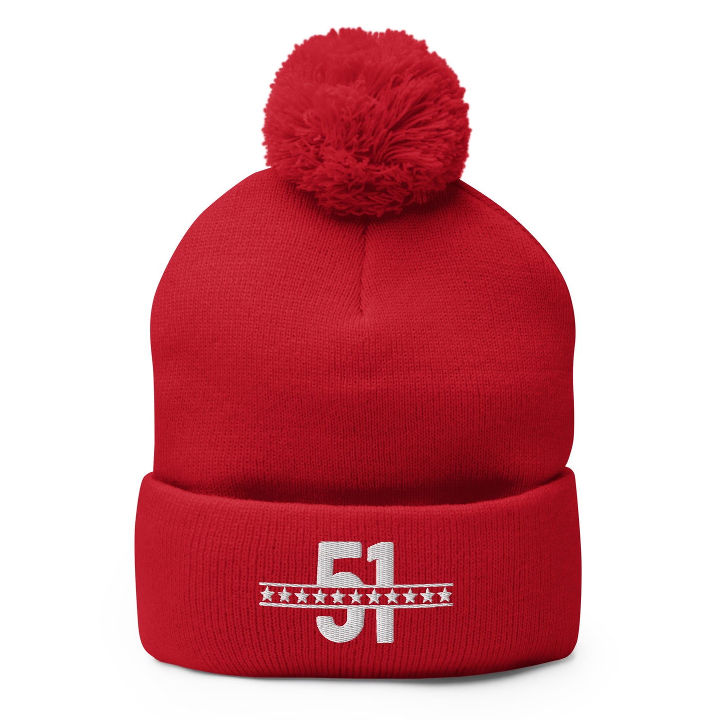 51 Stars Lacrosse Pom-Pom Beanie
