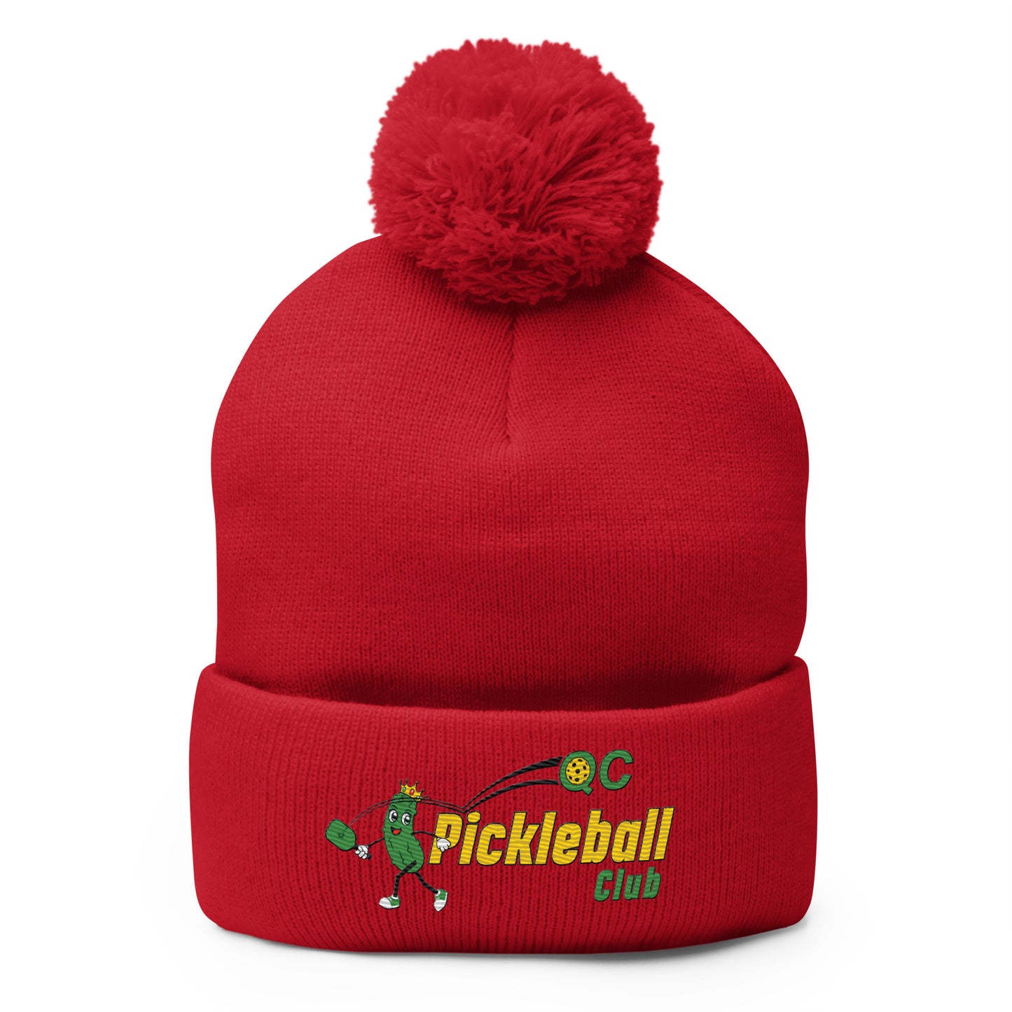 QC Pickleball Pom-Pom Beanie