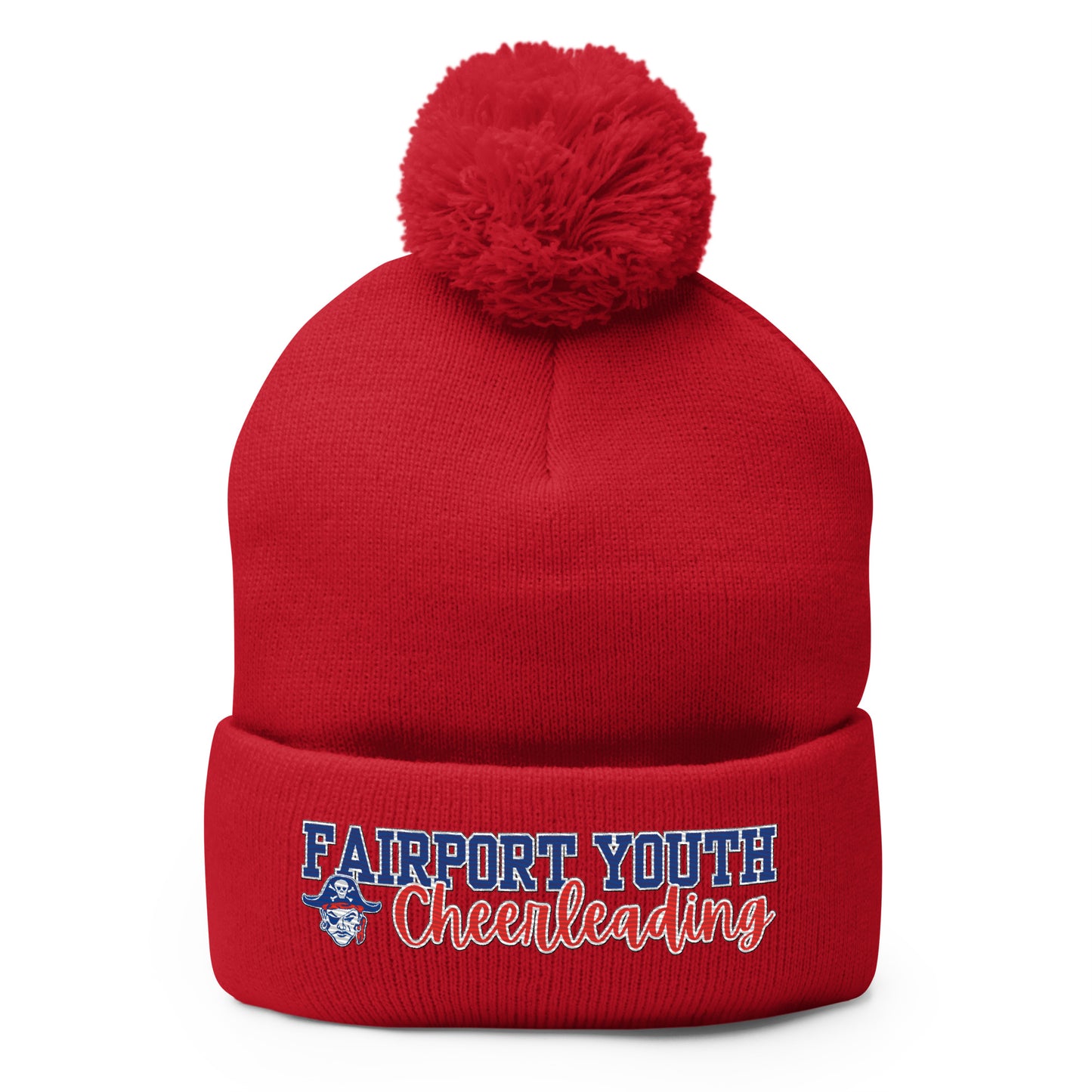 Fairport Football and Cheer Pom Pom Beanie