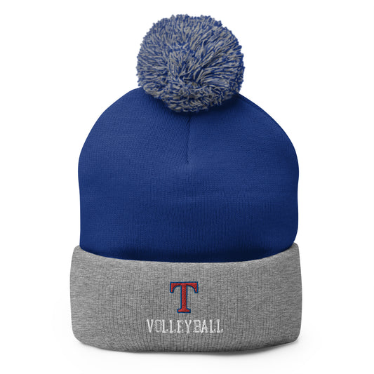 TMHS Volleyball Pom-Pom Beanie