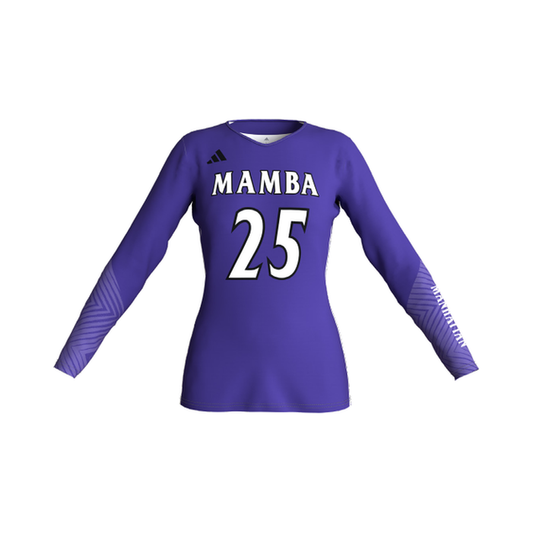 Purple Adidas Long Sleeve Jersey — front view