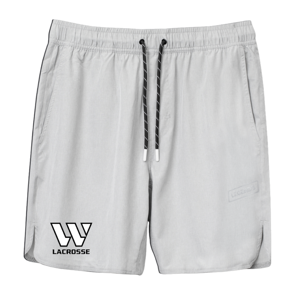 Adult Westward Lacrosse Legends Team Tech 7" Short — Grey