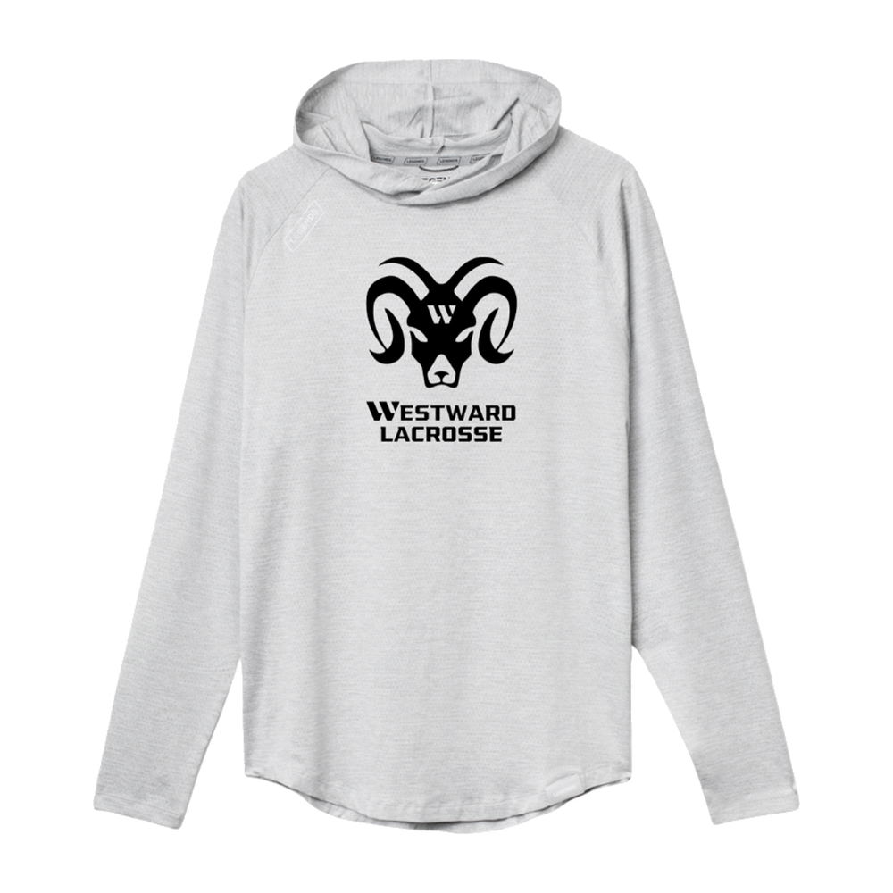 Adult Westward Lacrosse Legends Team Tech LS Hoodie — Grey