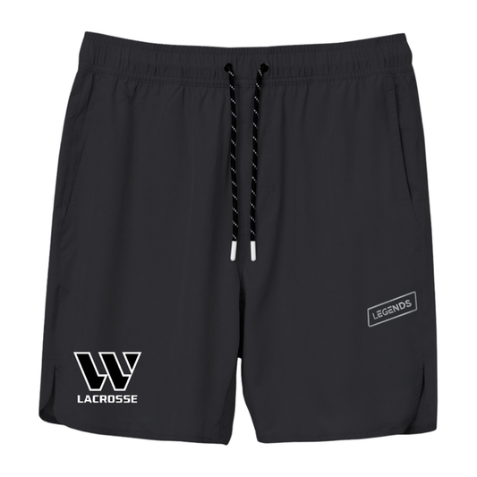 Adult Westward Lacrosse Legends Team Tech 7" Short — Black