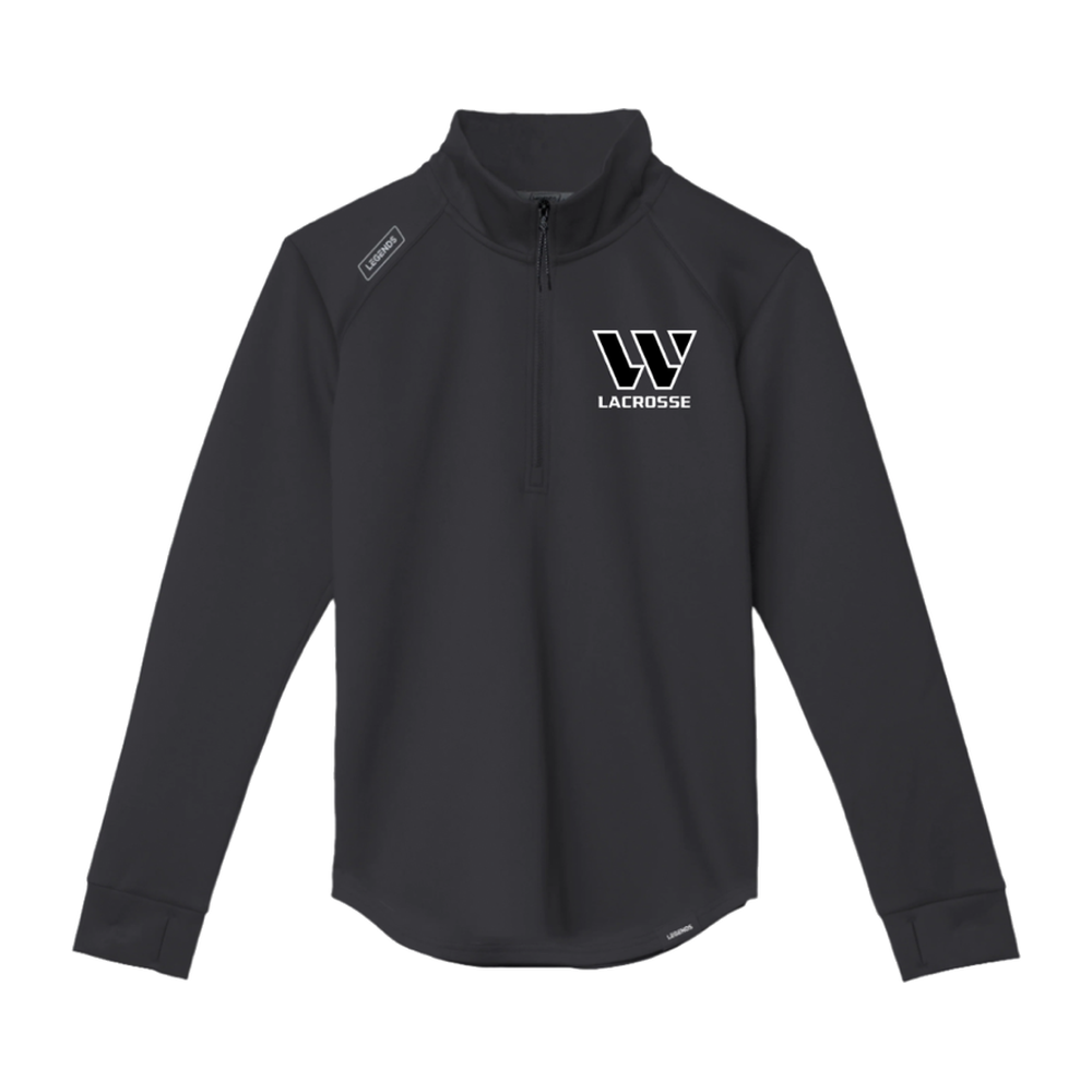 Women's Westward Lacrosse Legends Team Ultra 1/4 Zip — Black