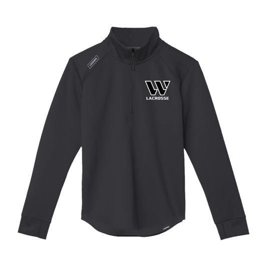 Women's Westward Lacrosse Legends Team Ultra 1/4 Zip — Black