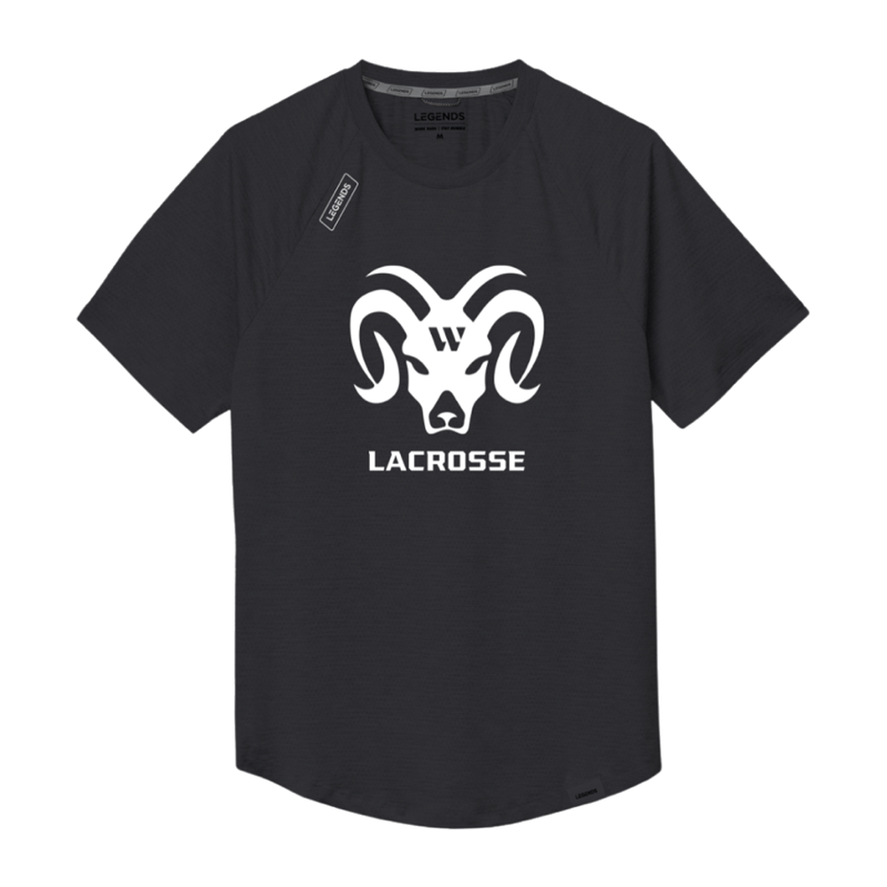 Adult Westward Lacrosse Legends Team Tech SS Tee — Black