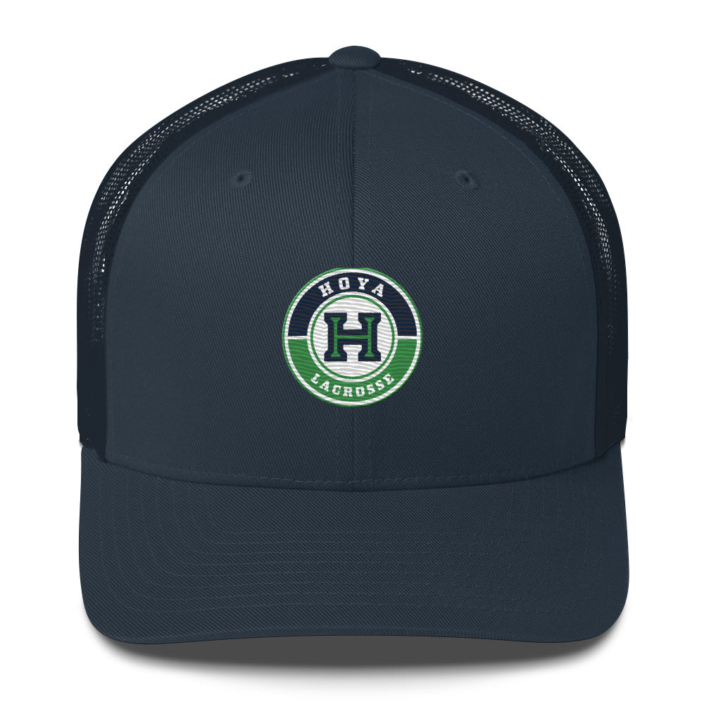 Hoya Lacrosse Yupoong Retro Trucker Hat