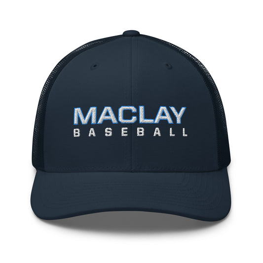 Maclay Baseball Yupoong Retro Trucker Hat