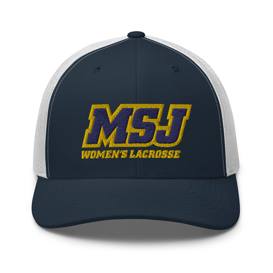 MSJ Lacrosse Yupoong Retro Trucker Cap