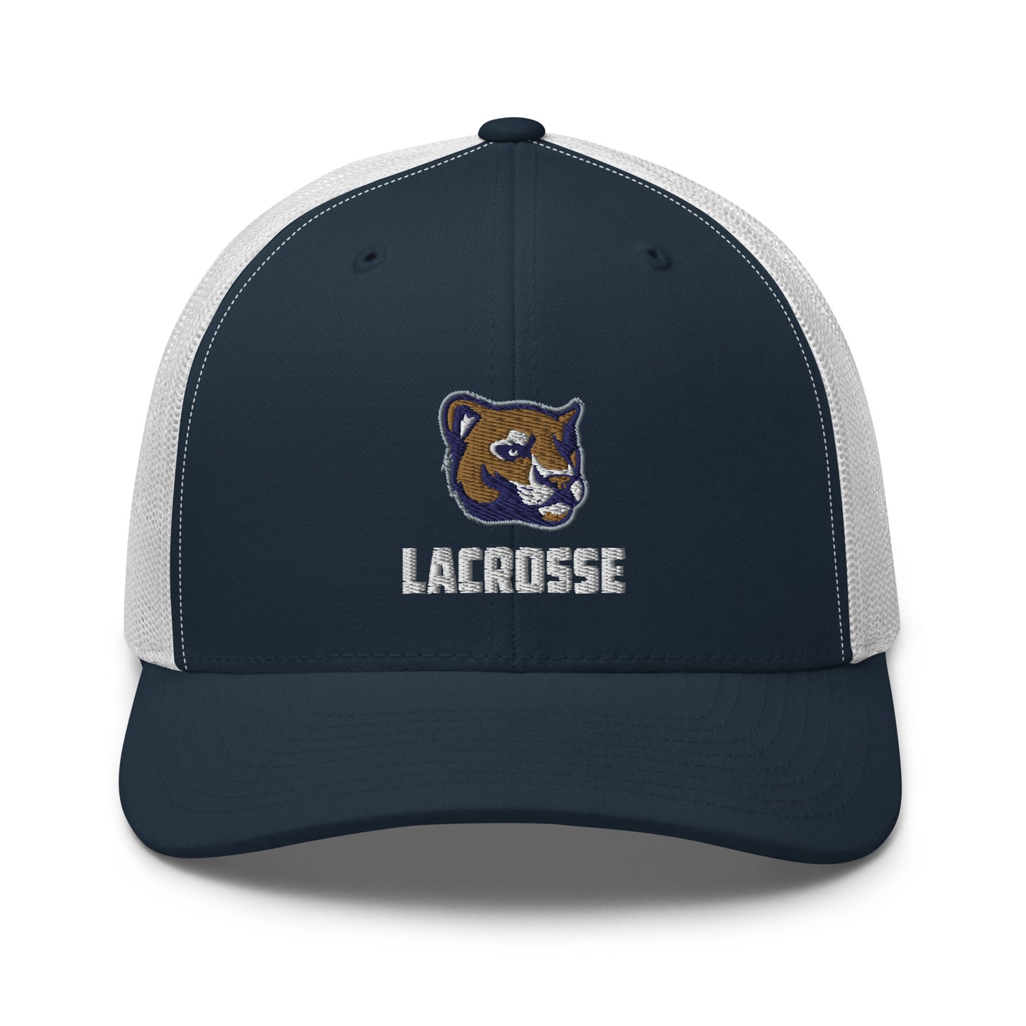 Evergreen Cougars Lacrosse Yupoong Retro Trucker Cap