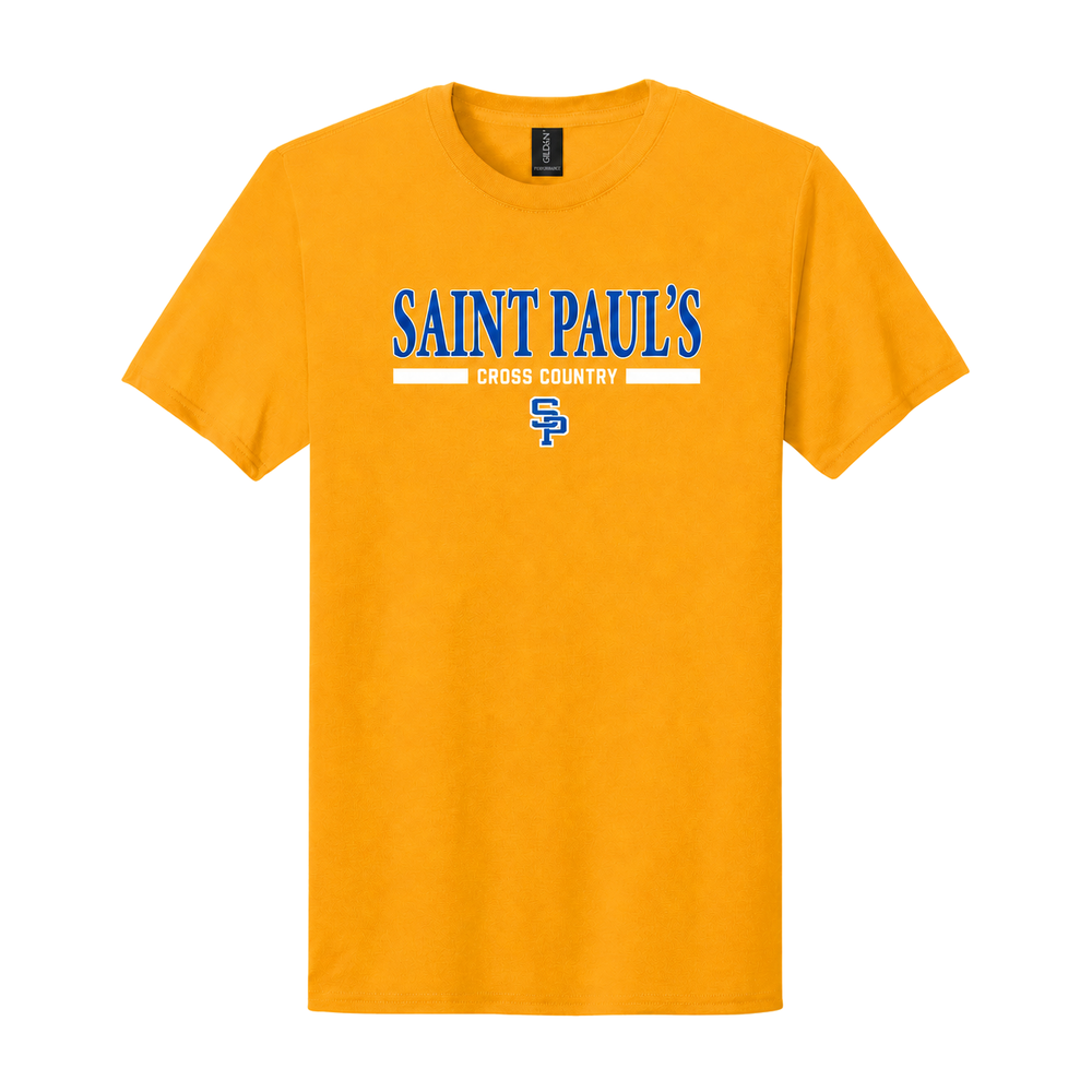 Saint Paul's XC Gold Performance T-Shirt