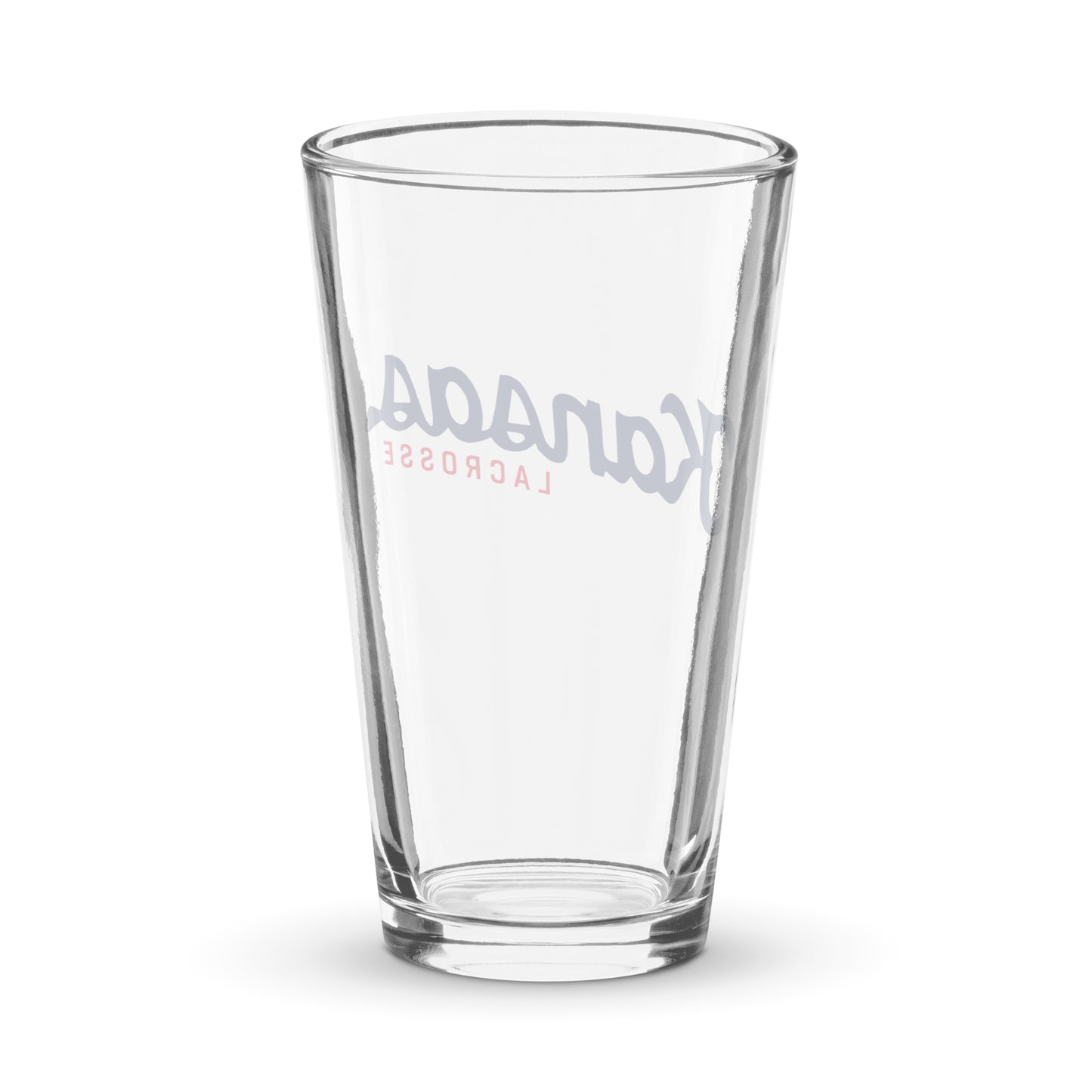 KU Club Lacrosse Pint Glass