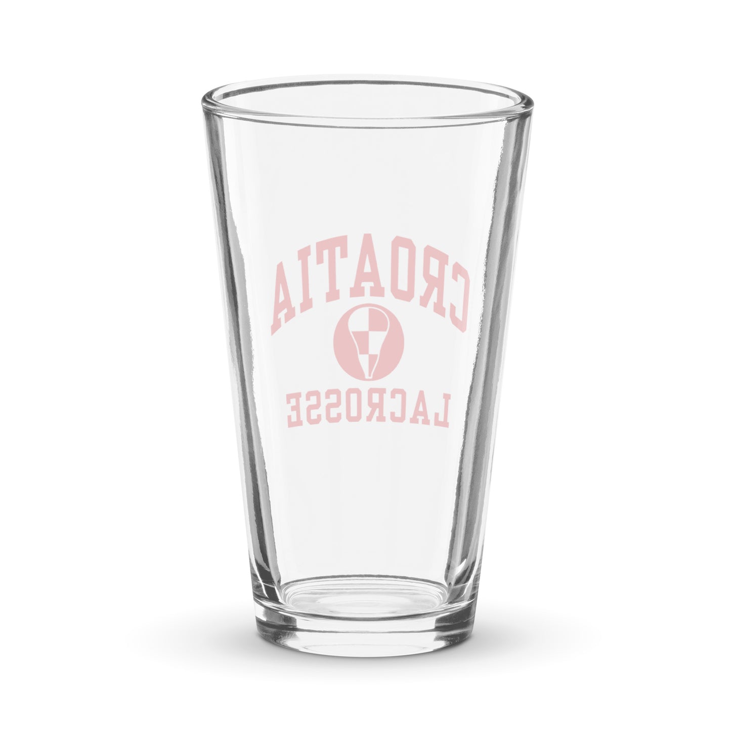 Croatia Lacrosse Pint Glass