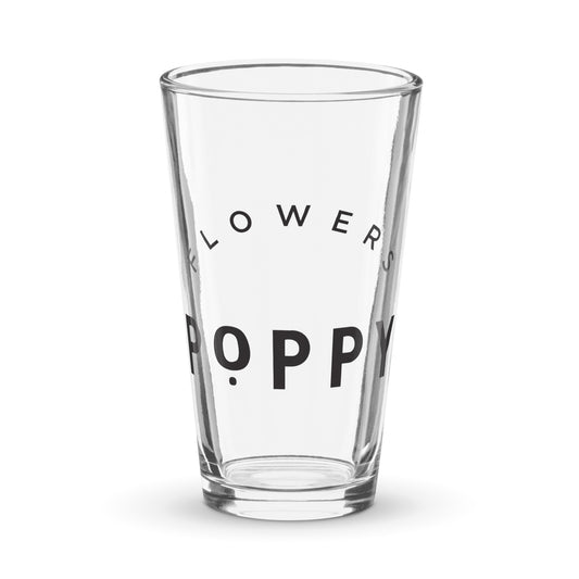 Poppy Flowers Pint Glass