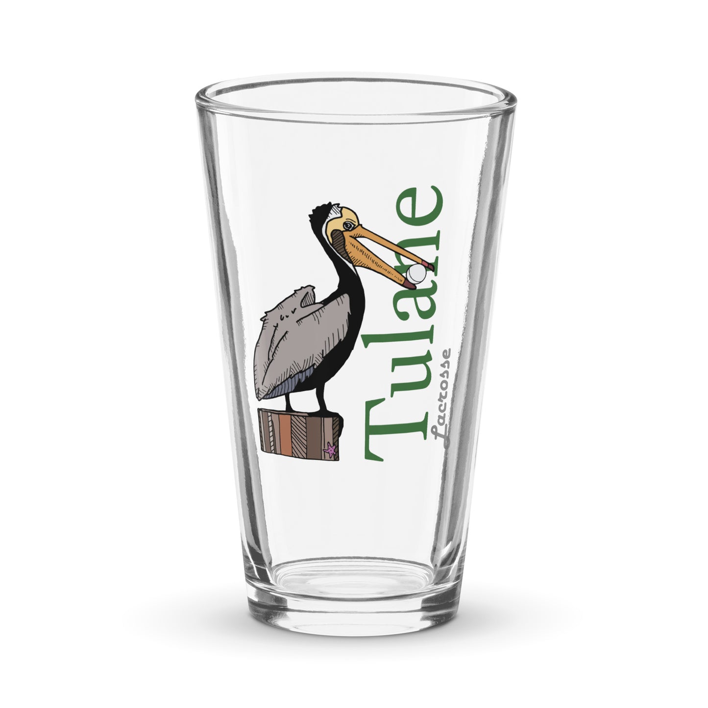Tulane Lacrosse Pint Glass