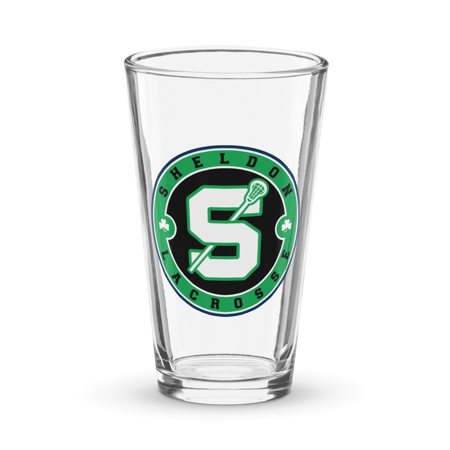 Sheldon Lacrosse Pint Glass