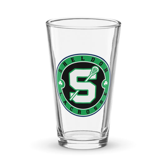 Sheldon Lacrosse Pint Glass