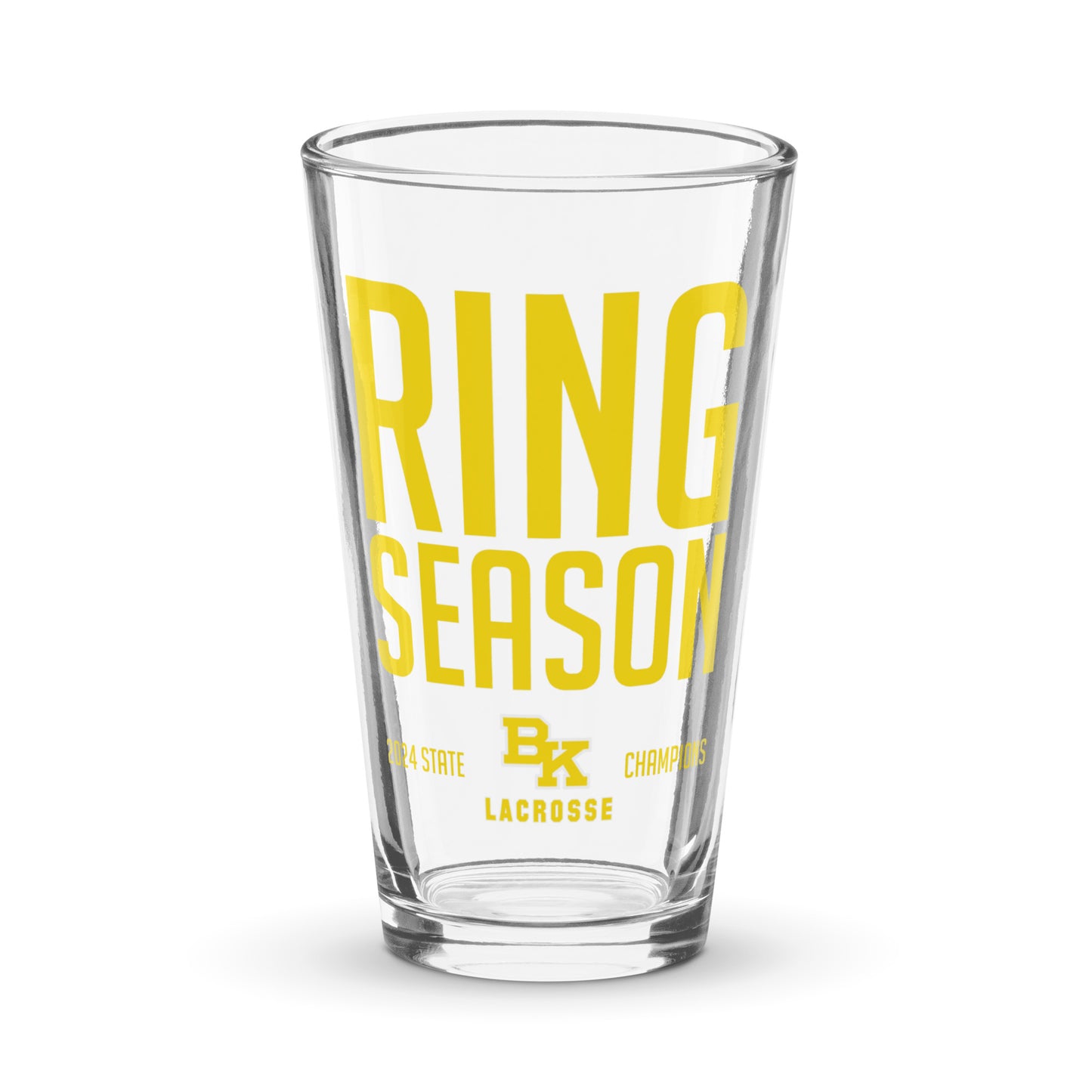 Bishop Kelly Lacrosse Pint Glass