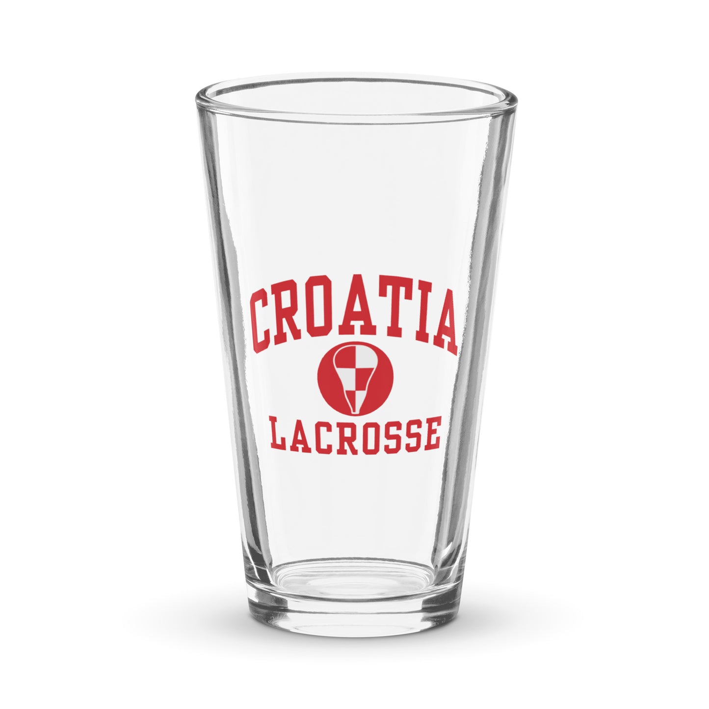 Croatia Lacrosse Pint Glass