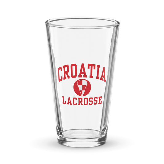 Croatia Lacrosse Pint Glass