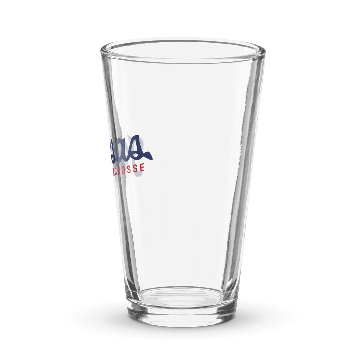 KU Club Lacrosse Pint Glass