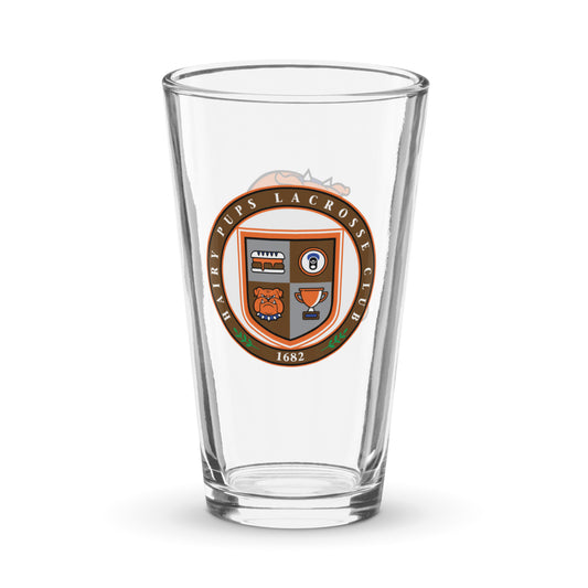 Pups Lacrosse Pint Glass