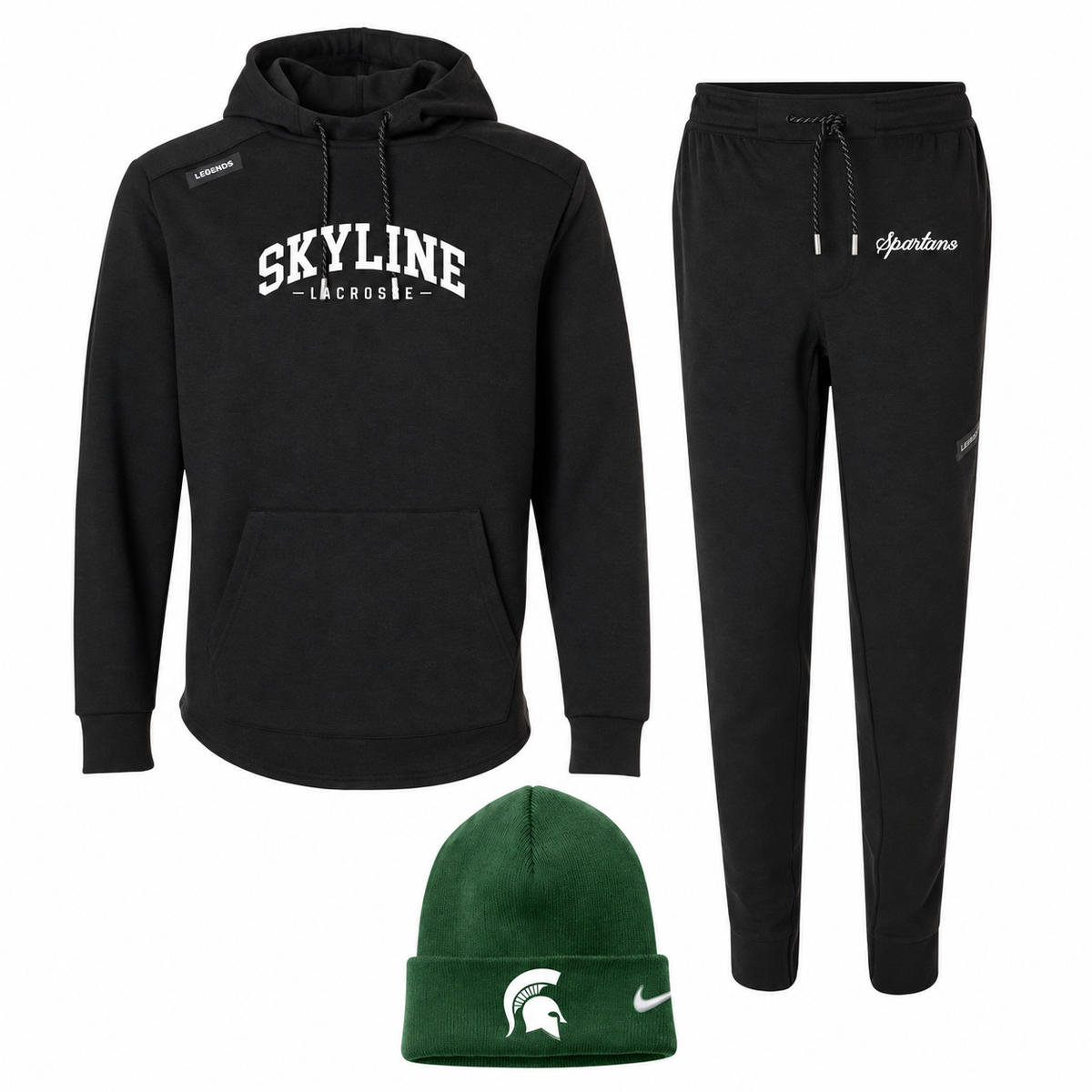 Skyline Player Bundle: Legends Hawthorne Tech Hoodie, Legends Hawthorne Tech Joggers, Nike Team Cuffed Beanie