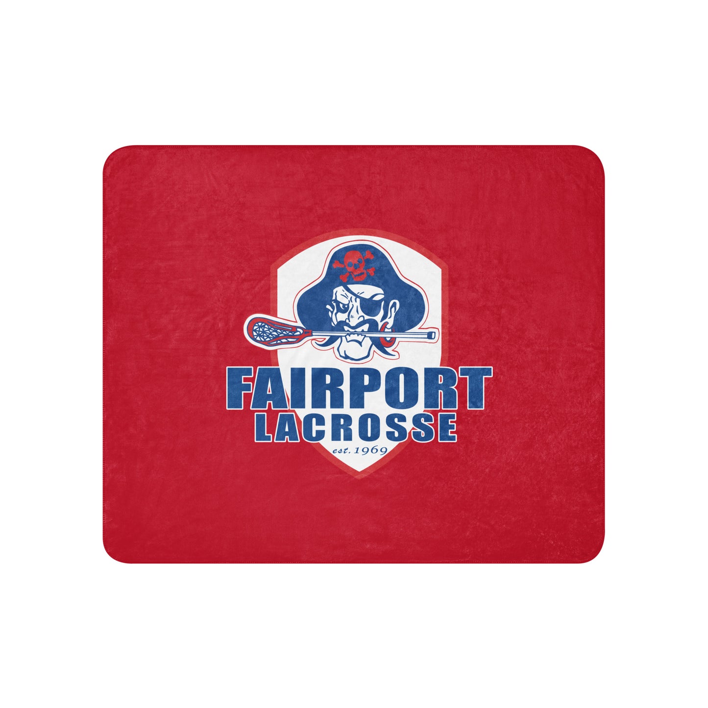 Fairport Youth Lacrosse Sherpa Blanket