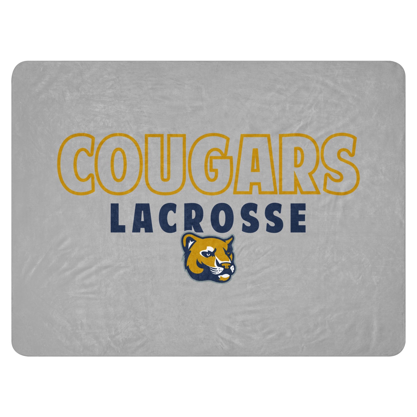 Evergreen Cougars Lacrosse Sherpa Blanket