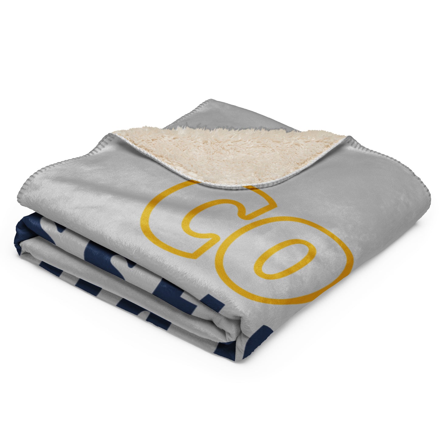 Evergreen Cougars Lacrosse Sherpa Blanket