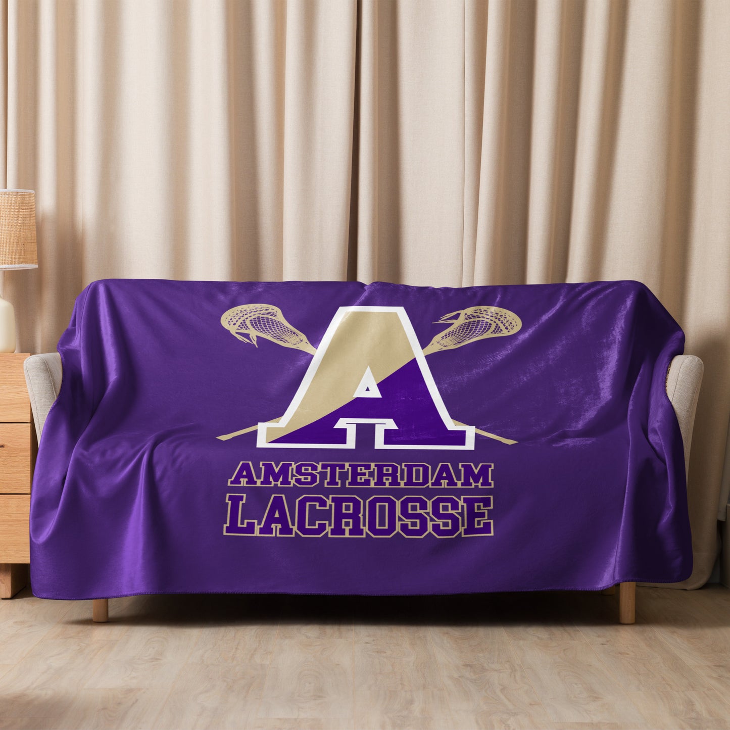 Amsterdam Lacrosse Sherpa Blanket