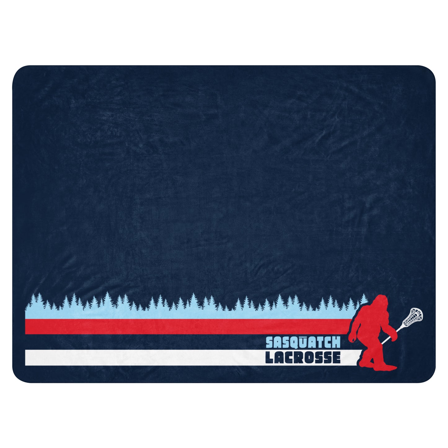 Sasquatch Lacrosse Sherpa Blanket (60"x80")