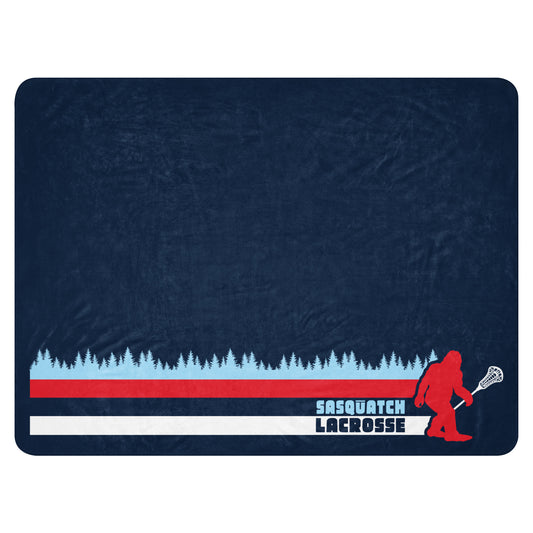 Sasquatch Lacrosse Sherpa Blanket (60"x80")
