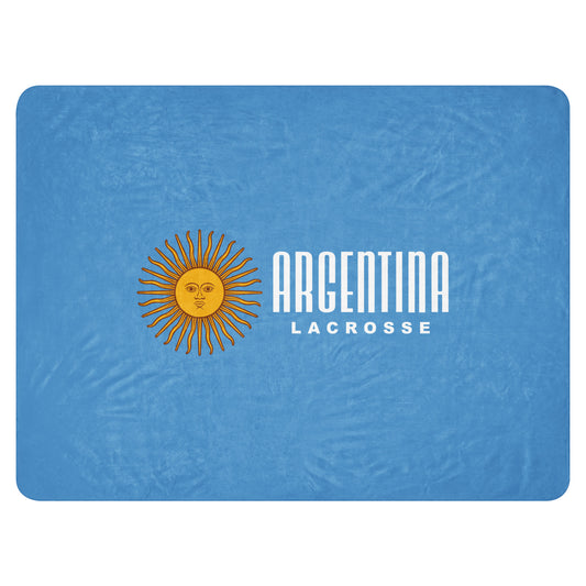 Argentina Lacrosse Sherpa Blanket
