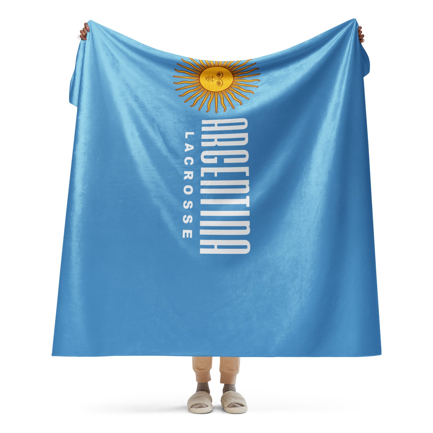 Argentina Lacrosse Sherpa Blanket