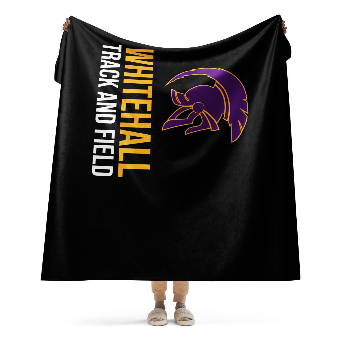 Whitehall Track Sherpa Blanket (60x80")