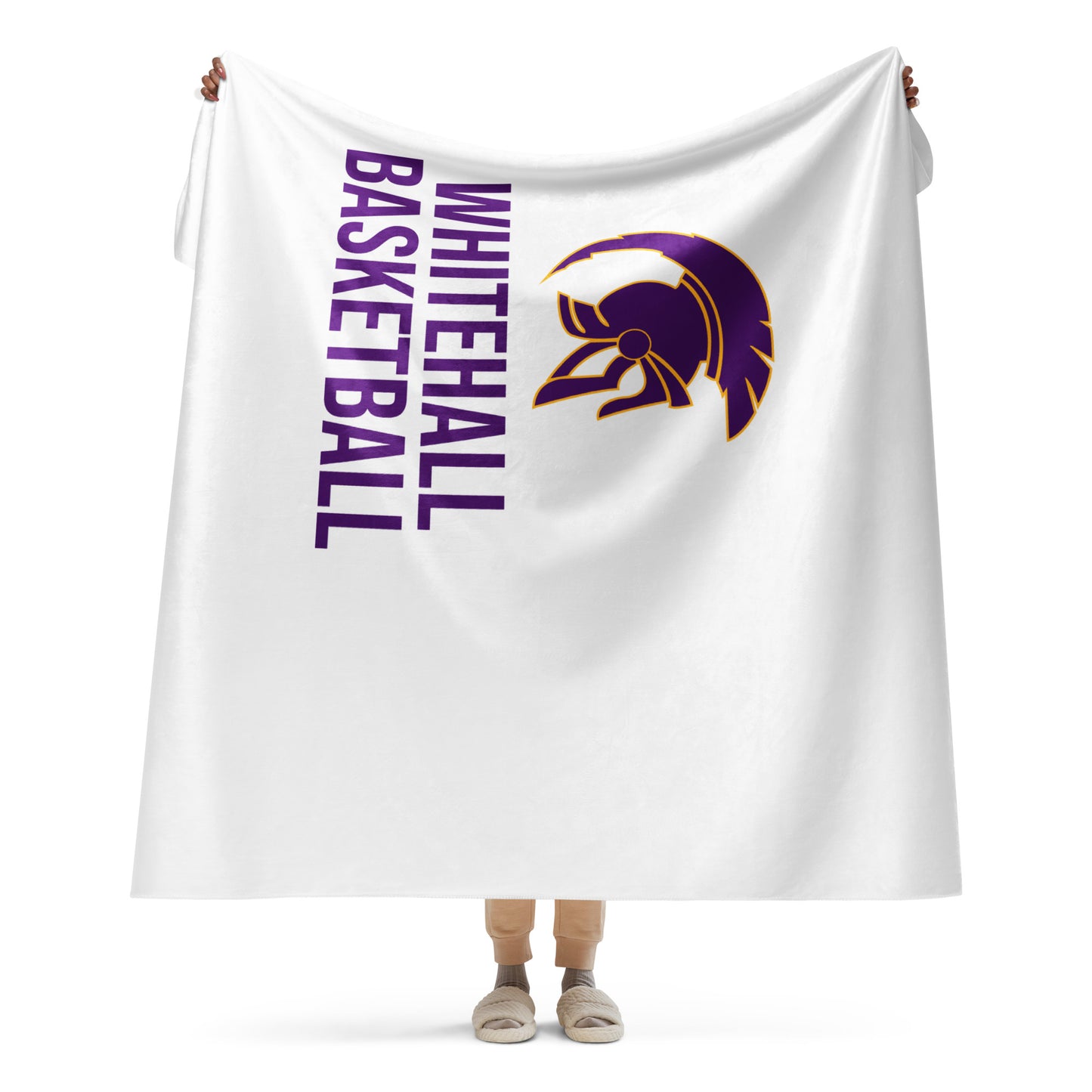 Whitehall Basketball Sherpa Blanket (60x80")