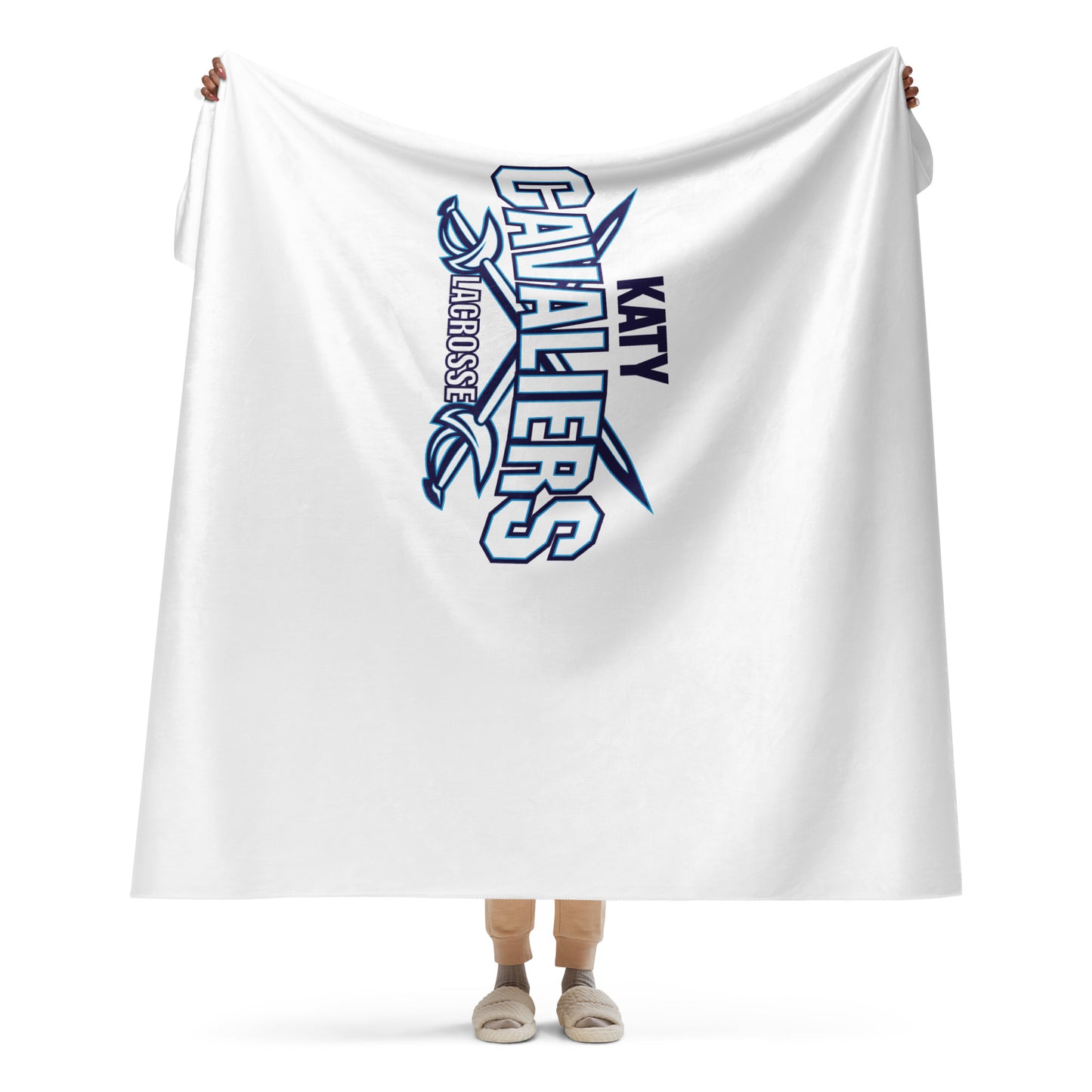 Cavaliers Lacrosse Sherpa Blanket
