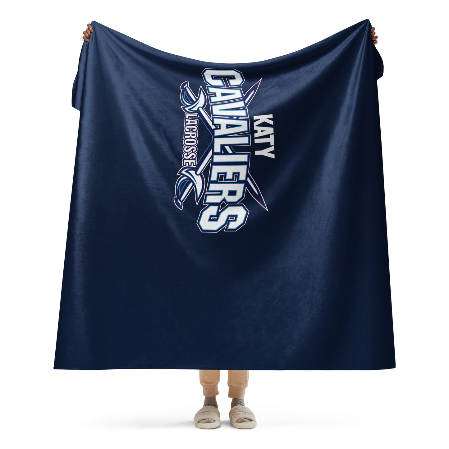 Cavaliers Lacrosse Sherpa Blanket