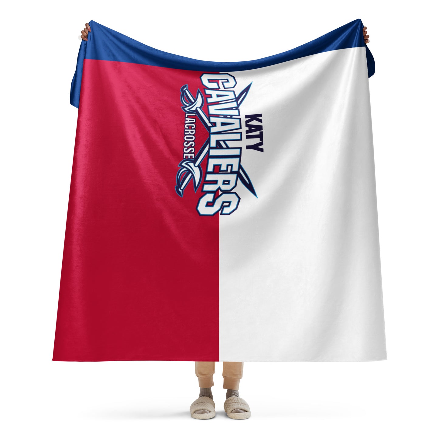 Cavaliers Lacrosse Sherpa Blanket