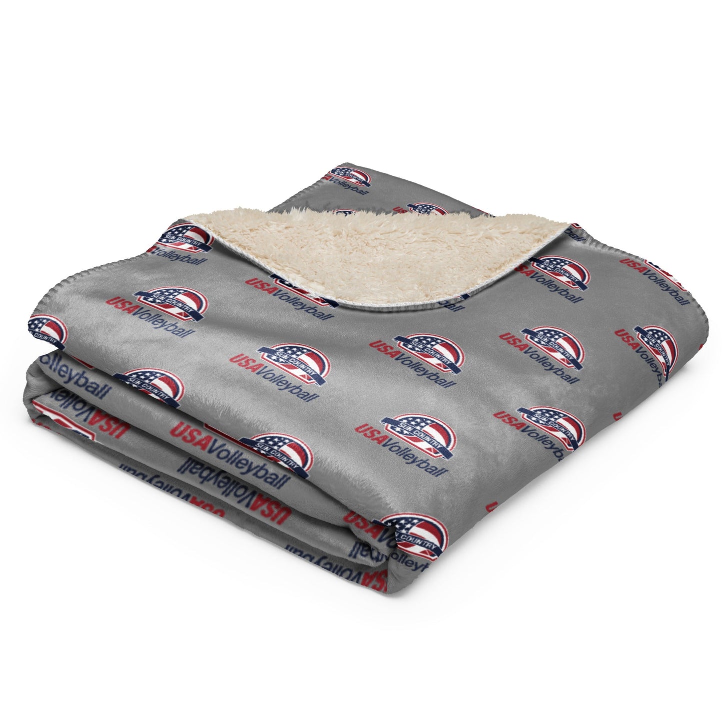 Sun Country Volleyball Sherpa Blanket