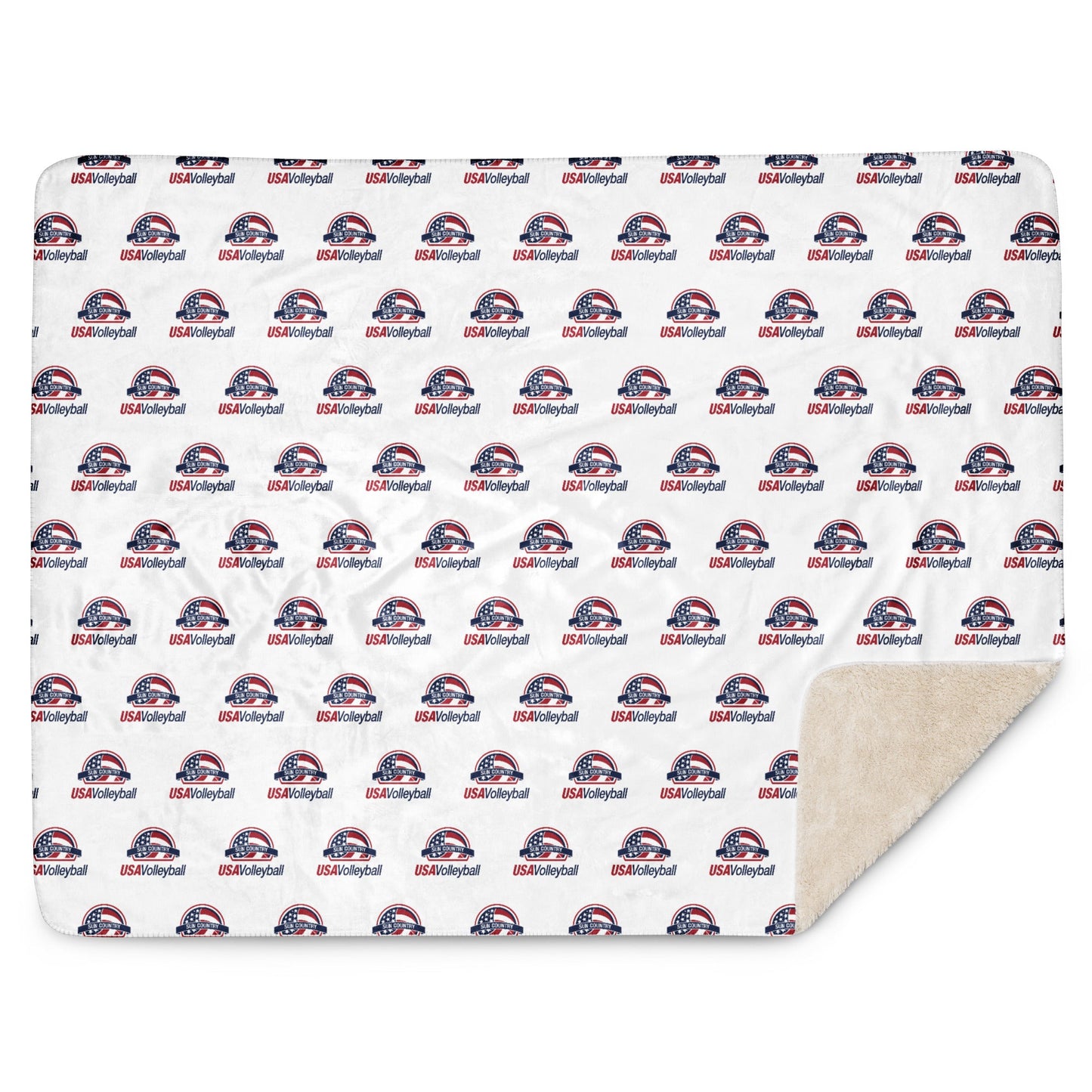 Sun Country Volleyball Sherpa Blanket