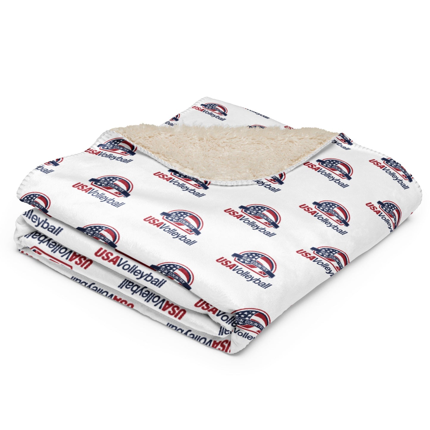 Sun Country Volleyball Sherpa Blanket