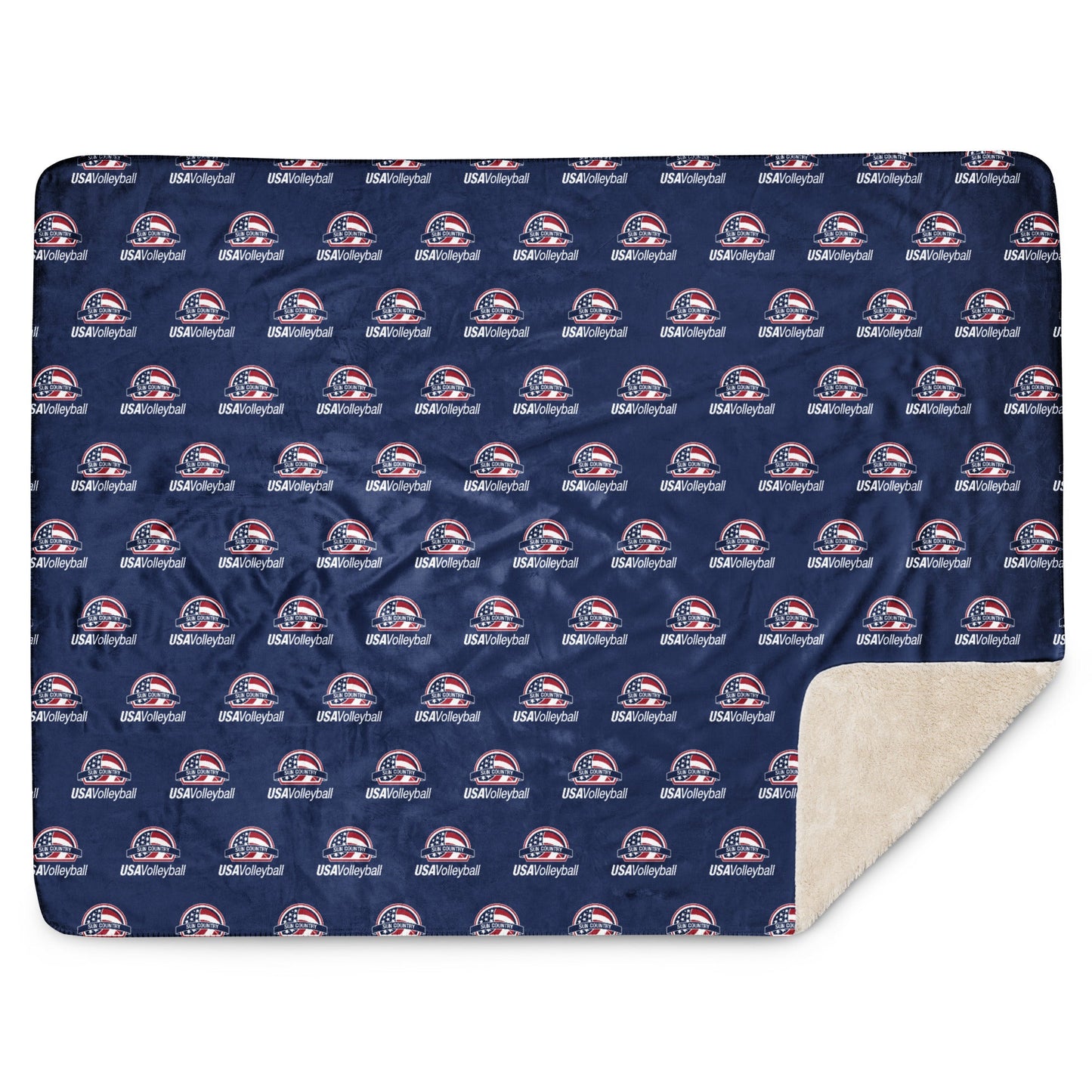 Sun Country Volleyball Sherpa Blanket